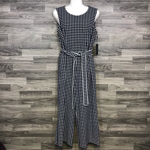 Tommy Hilfiger Blue and White Jumpsuit